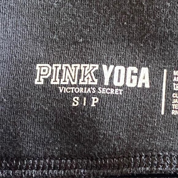 Victoria’s Secret PINK Yoga Legging Black & Gold Bling Pants Size Small - Picture 6 of 6